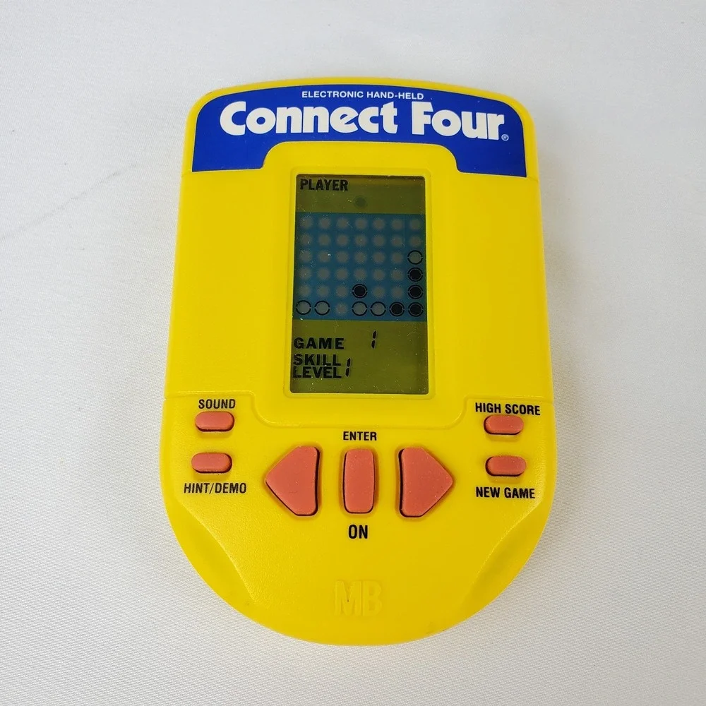 Vintage 1995 Milton Bradley Connect Four 4 Electronic Handheld Game WORKING